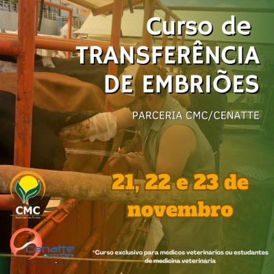 Curso presencial de transferência de embriões em bovinos